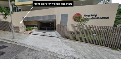 Front stairs for Walkers departure